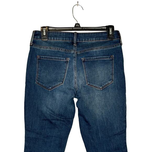 Old Navy Women's Jeans Mid-Rise Pop‎ Icon Skinny Denim Stretch Dark Blue Size 4 - Picture 9 of 10